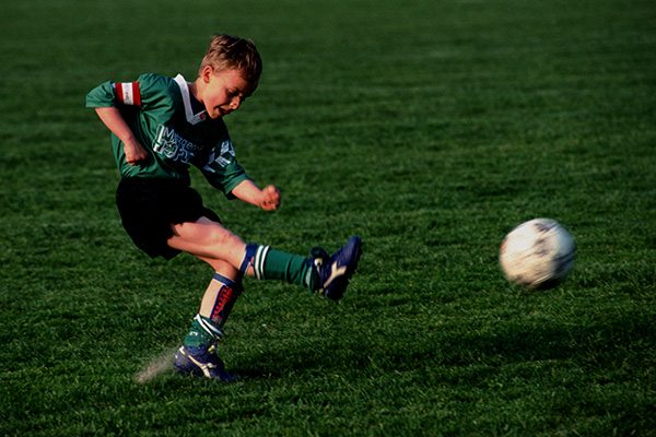 Freistoß beim Fußball