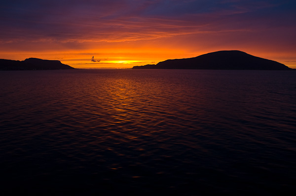 Abendlicht über dem Nordmeer