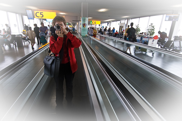 Flughafen in Amsterdam