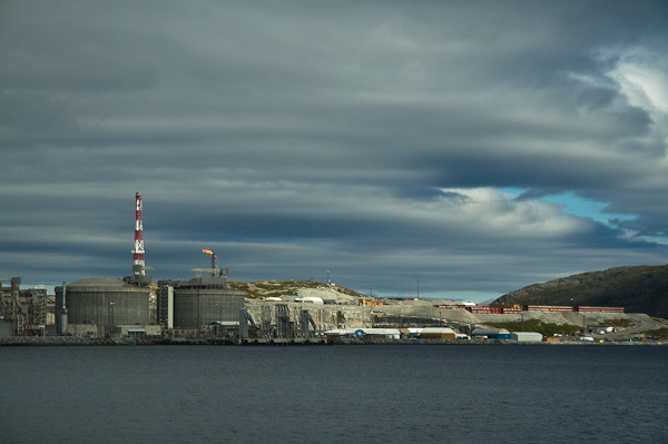 Insel Melkøya vor Hammerfest