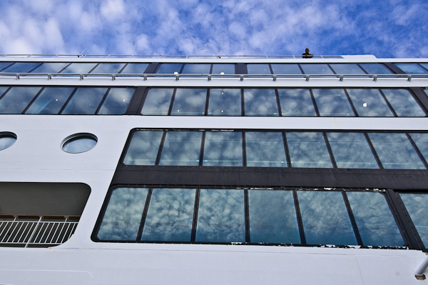 Fenster der MS-Trollfjord