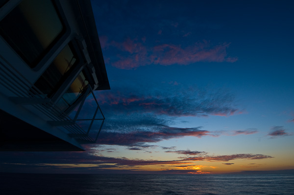 Sonnenuntergang im Nordmeer