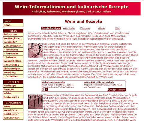 Wein und Rezepte Wein und Rezepte
