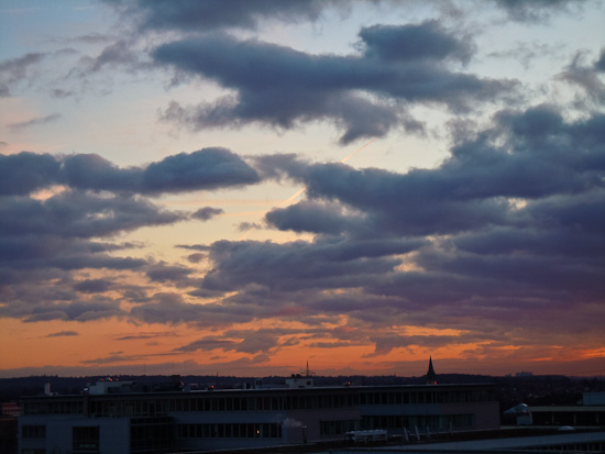 Industriegebiet im Morgenlicht