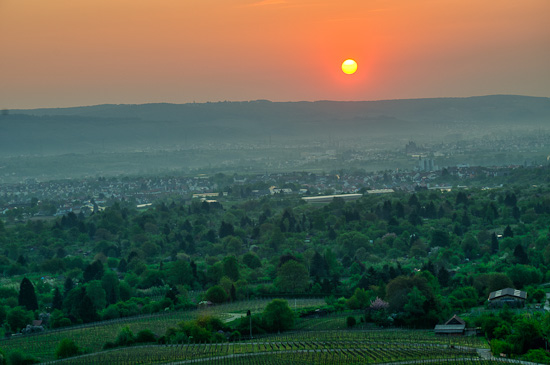 Morgendämmerung an einem Aprilmorgen