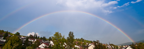 Foto von einem Regenbogen