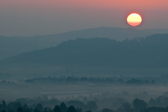 Sonnenaufgang über dem Remstal