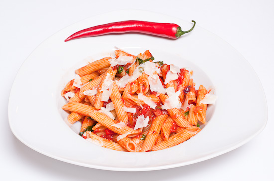 Penne rigatoni all'arrabiata