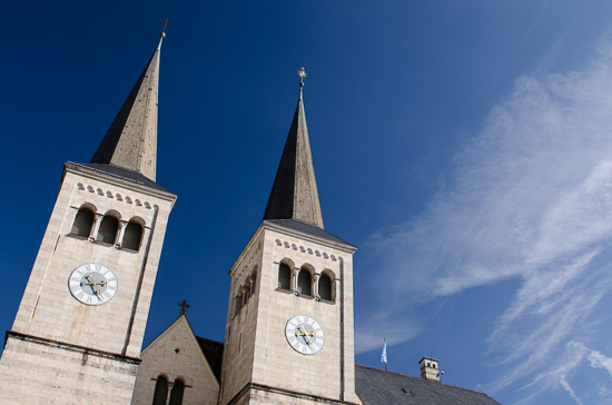 Stiftskirche am Schlossplatz von Berchtesgaden