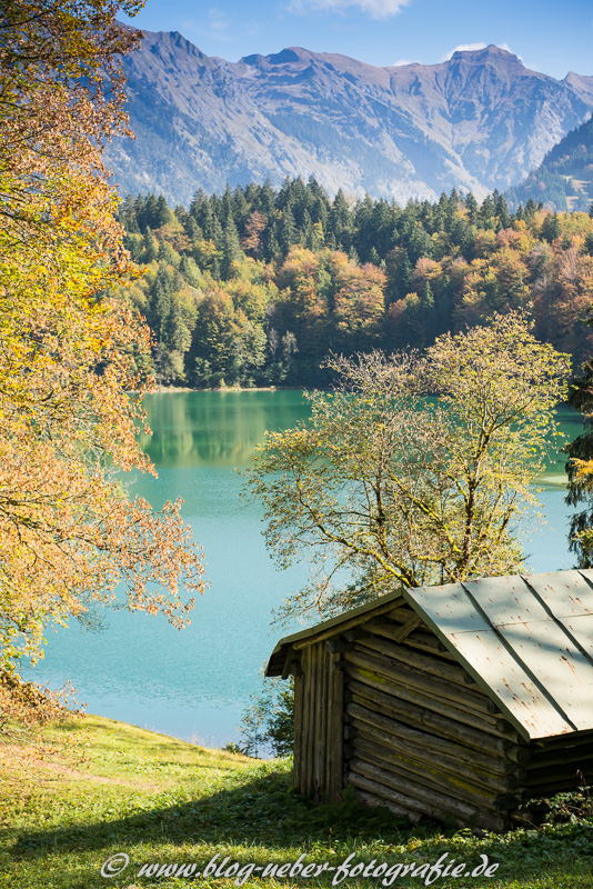 Hütte am Freibergsee