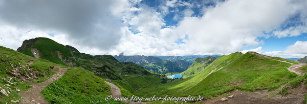 Panorama vom Seealpsee im Allgäu