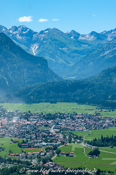 Flug über Oberstdorf