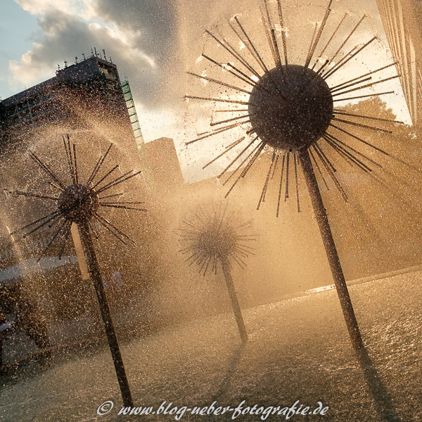 Brunnen in Dresden in Fußgängerzone