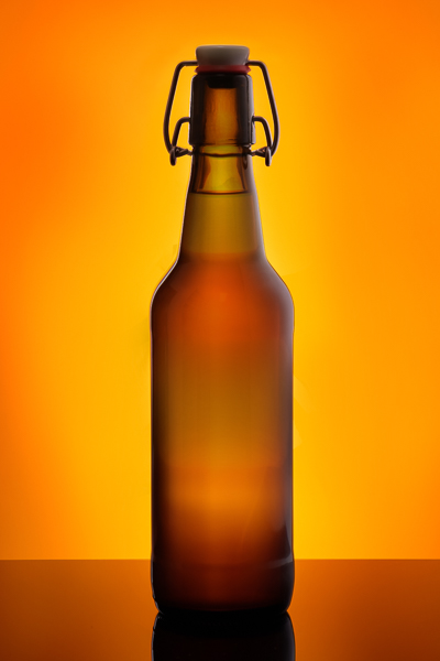 Gegenlicht - Bierflasche