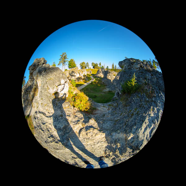 Schatten-Selbstportrat mit 4 mm Fish-Eye